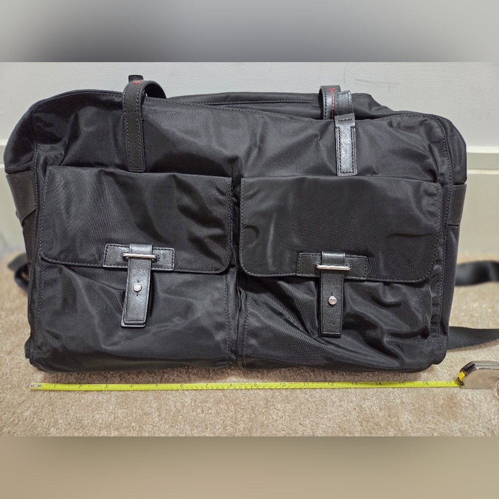 Tumi black weekender travel satchel - Picture 5 of 10